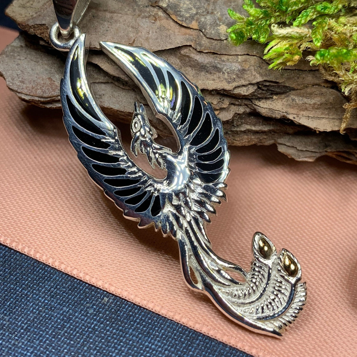 Uprising Phoenix Necklace – Celtic Crystal Design Jewelry