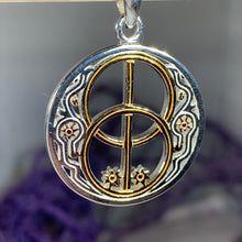 Load image into Gallery viewer, Chalice Well Necklace, Irish Jewelry, Celtic Jewelry, Scotland Jewelry, Anniversary Gift, Ireland Gift, Peace Jewelry, Spiritual Gift
