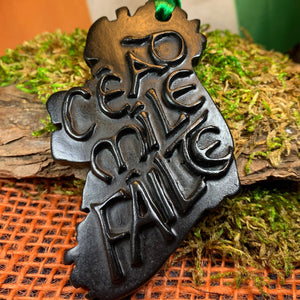 Irish Welcome Ornament, Turf Hanging Ornament, Christmas Tree Ornament, Ireland Gift, Irish Turf Gift, Housewarming Gift, New Home Gift