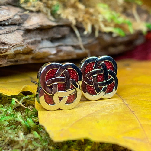 Celtic Knot Stud Earrings, Irish Jewelry, Celtic Jewelry, Anniversary Gift, Irish Dancer Gift, Norse Jewelry, Scottish Post Earrings