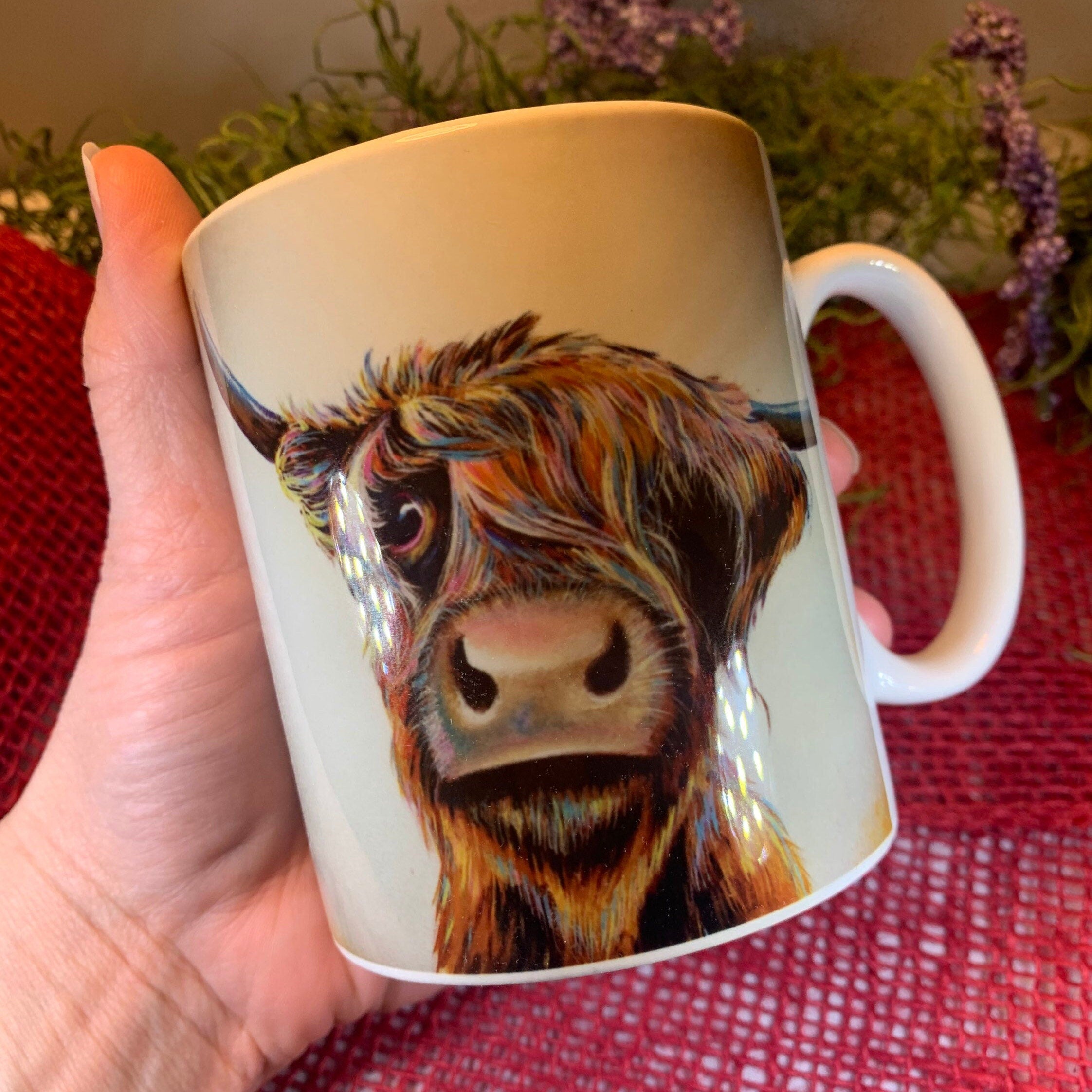 Bad Hair Day Highland Cow Mug