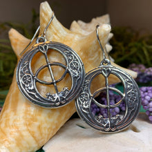 Load image into Gallery viewer, Chalice Well Earrings, Irish Jewelry, Celtic Jewelry, Scotland Jewelry, Anniversary Gift, Ireland Gift, Peace Jewelry, Spiritual Gift
