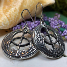 Load image into Gallery viewer, Chalice Well Earrings, Irish Jewelry, Celtic Jewelry, Scotland Jewelry, Anniversary Gift, Ireland Gift, Peace Jewelry, Spiritual Gift
