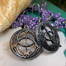 Load image into Gallery viewer, Chalice Well Earrings, Irish Jewelry, Celtic Jewelry, Scotland Jewelry, Anniversary Gift, Ireland Gift, Peace Jewelry, Spiritual Gift
