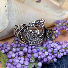 Load image into Gallery viewer, Celtic Dragon Ring, Celtic Ring, Norse Ring, Silver Boho Ring, Irish Ring, Irish Dance Gift, Anniversary Gift, Ireland Ring, Wiccan Ring
