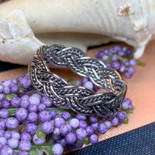 Load image into Gallery viewer, Celtic Knot Ring, Celtic Ring, Promise Ring, Silver Boho Ring, Irish Ring, Irish Dance Gift, Anniversary Gift, Bridal Ring, Wife Gift
