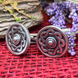 Celtic Shield Cuff Links, Scotland Jewelry, Celtic Jewelry, Men's Irish Jewelry, Bagpiper Gift, Groom Gift, Boyfriend Gift, Husband Gift