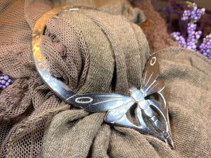 Dragonfly Scarf Ring, Scotland Jewelry, Insect Jewelry, Nature Jewelry, Celtic Jewelry, Mom Gift, Wife Gift, Sister Gift, Friendship Gift