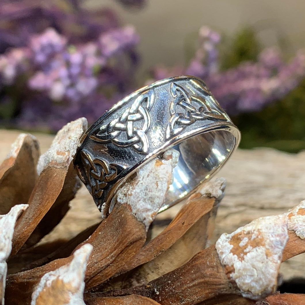 Celtic Triskel Ring, Celtic Ring, Promise Ring, Silver Boho Ring, Irish Ring, Irish Dance Gift, Anniversary Gift, Ireland Ring, Wiccan Ring