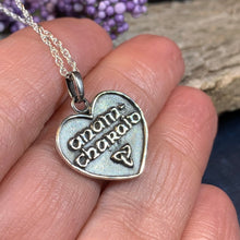 Load image into Gallery viewer, Celtic Love Necklace, Gaelic Jewelry, Scotland Jewelry, Soul Mate Pendant, Girlfriend Gift, Wife Gift, Anniversary Gift, Anam Charaid Gift
