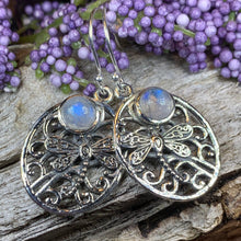 Load image into Gallery viewer, Dragonfly Earrings, Celtic Jewelry, Inspirational Gift, Wiccan Jewelry, Nature Jewelry, Mom Gift, Sister Gift, Best Friend Gift, Wife Gift
