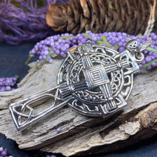 Load image into Gallery viewer, Saint Brigid&#39;s Cross, Celtic Cross Necklace, Irish Jewelry, Anniversary Gift, Religious Jewelry, Wiccan Jewelry, St. Bridget&#39;s Cross
