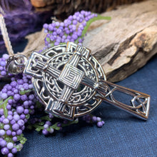 Load image into Gallery viewer, Saint Brigid&#39;s Cross, Celtic Cross Necklace, Irish Jewelry, Anniversary Gift, Religious Jewelry, Wiccan Jewelry, St. Bridget&#39;s Cross
