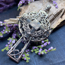 Load image into Gallery viewer, Saint Brigid&#39;s Cross, Celtic Cross Necklace, Irish Jewelry, Anniversary Gift, Religious Jewelry, Wiccan Jewelry, St. Bridget&#39;s Cross
