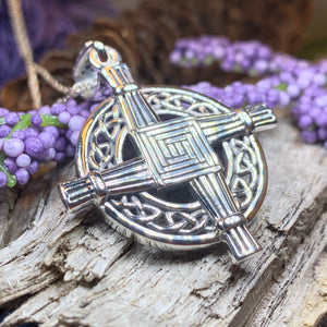 Saint Brigid's Cross, Celtic Cross Necklace, Irish Jewelry, Anniversary Gift, Religious Jewelry, Wiccan Jewelry, St. Bridget's Cross