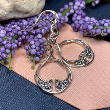 Load image into Gallery viewer, Celtic Knot Celtic Earrings, Celtic Jewelry, Petite Irish Earrings, Mom Gift, Sister Knot, Celtic Knot, Scottish Jewelry, Norse Jewelry
