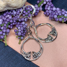 Load image into Gallery viewer, Celtic Knot Celtic Earrings, Celtic Jewelry, Petite Irish Earrings, Mom Gift, Sister Knot, Celtic Knot, Scottish Jewelry, Norse Jewelry
