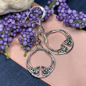 Celtic Knot Celtic Earrings, Celtic Jewelry, Petite Irish Earrings, Mom Gift, Sister Knot, Celtic Knot, Scottish Jewelry, Norse Jewelry