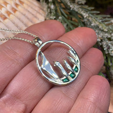 Load image into Gallery viewer, Standing Stones Necklace, Scottish Jewelry, Outlander Jewelry, Scotland Pendant, Sterling Silver, Celtic Jewelry, Mom Gift, Wife Gift
