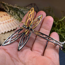 Load image into Gallery viewer, Dragonfly Brooch, Nature Pin, Inspirational Gift, Outlander Jewelry, Anniversary Gift, Friendship Gift, Celtic Brooch, Scarf Pin, Insect Pin
