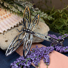 Load image into Gallery viewer, Dragonfly Brooch, Nature Pin, Inspirational Gift, Outlander Jewelry, Anniversary Gift, Friendship Gift, Celtic Brooch, Scarf Pin, Insect Pin
