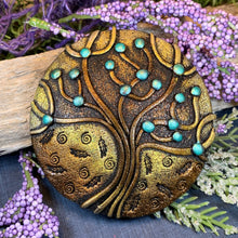 Load image into Gallery viewer, Tree of Life Brooch, Scotland Jewelry, Celtic Brooch, Scarf Pin, Tree Jewelry, Nature Jewelry, Family Jewelry, Teacher Gift, Mom Gift
