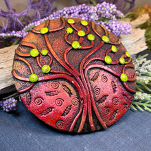 Load image into Gallery viewer, Tree of Life Brooch, Scotland Jewelry, Celtic Brooch, Scarf Pin, Tree Jewelry, Nature Jewelry, Family Jewelry, Teacher Gift, Mom Gift
