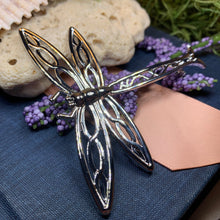 Load image into Gallery viewer, Dragonfly Brooch, Nature Pin, Inspirational Gift, Outlander Jewelry, Anniversary Gift, Friendship Gift, Celtic Brooch, Scarf Pin, Insect Pin
