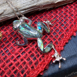 Abalone Frog Necklace – Celtic Crystal Design Jewelry