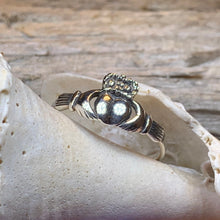 Load image into Gallery viewer, Claddagh Ring, Celtic Jewelry, Irish Jewelry, Celtic Knot Jewelry, Irish Ring, Irish Dance Gift, Anniversary Gift, Bridal Jewelry
