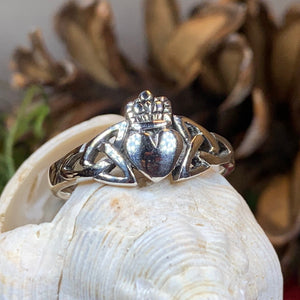 Claddagh Ring, Celtic Jewelry, Irish Jewelry, Celtic Knot Jewelry, Irish Ring, Irish Dance Gift, Anniversary Gift, Bridal Ring, Trinity Knot