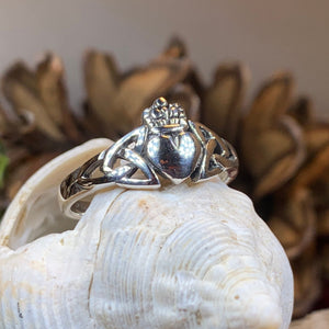 Claddagh Ring, Celtic Jewelry, Irish Jewelry, Celtic Knot Jewelry, Irish Ring, Irish Dance Gift, Anniversary Gift, Bridal Ring, Trinity Knot