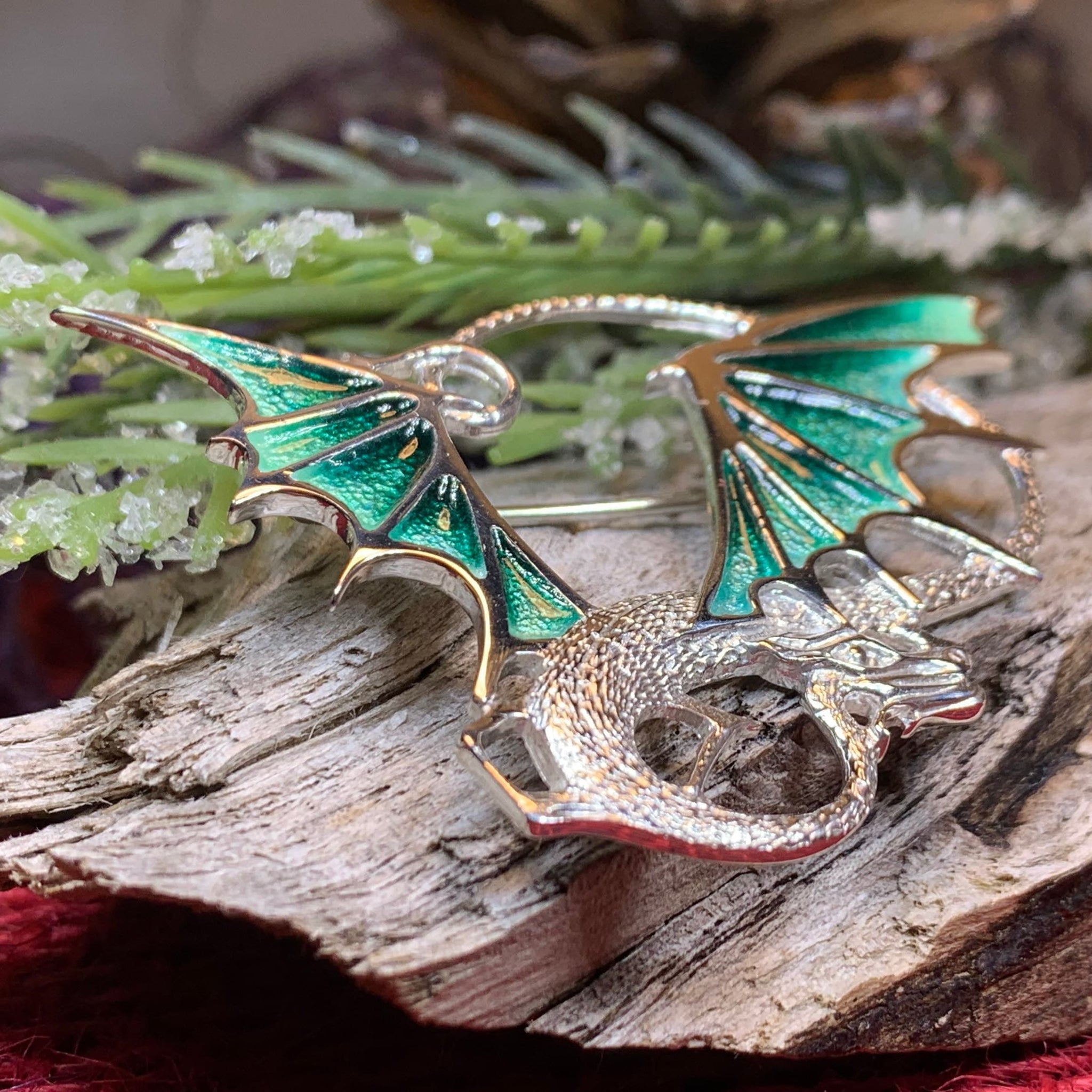Handmade Unique Fantasy Dragon Key Necklace | DreamCloudJewelry