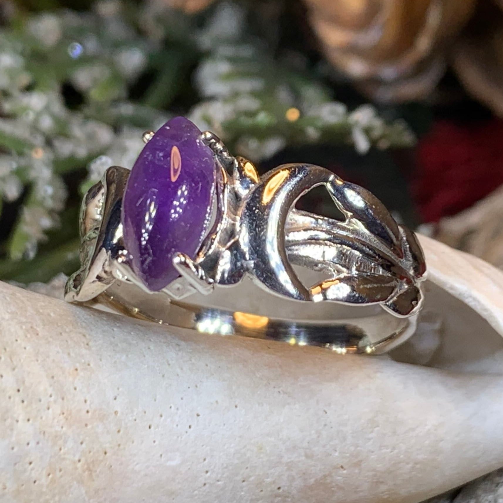 Celtic Triple Moon Ring – Celtic Crystal Design Jewelry