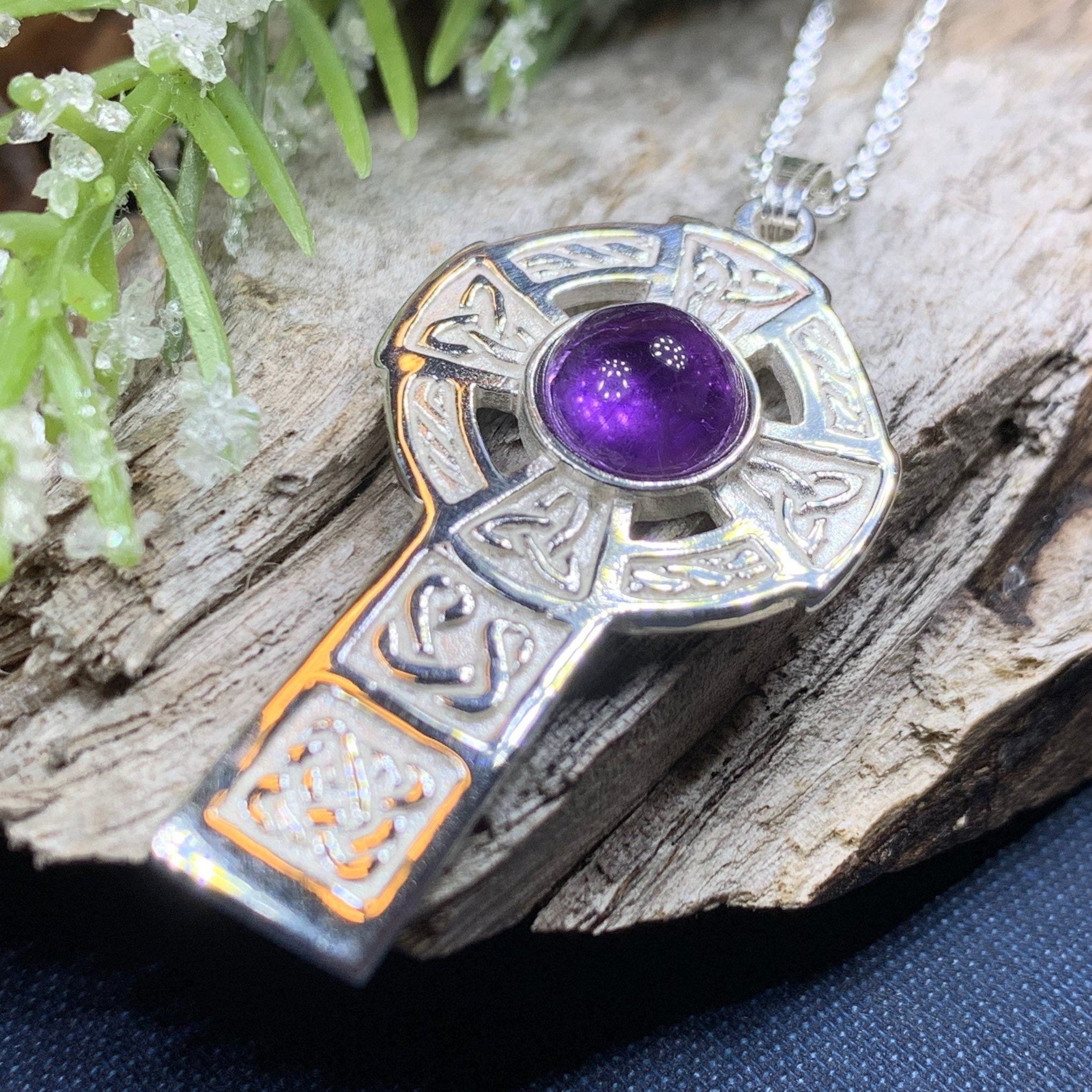 Celtic on sale amethyst necklace