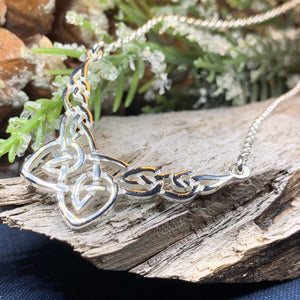 Celtic Knot Necklace, Celtic Jewelry, Irish Jewelry, Anniversary Gift, Scotland Jewelry, Wife Gift, Silver Scottish Pendant, Ireland Gift