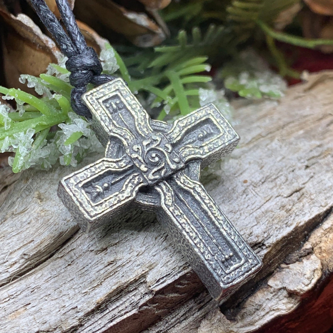 Celtic Cross Necklace, Irish Cross, Ireland Cross Necklace, First Communion Cross, Religious Gift, Cross Pendant, Dromiskin High Cross