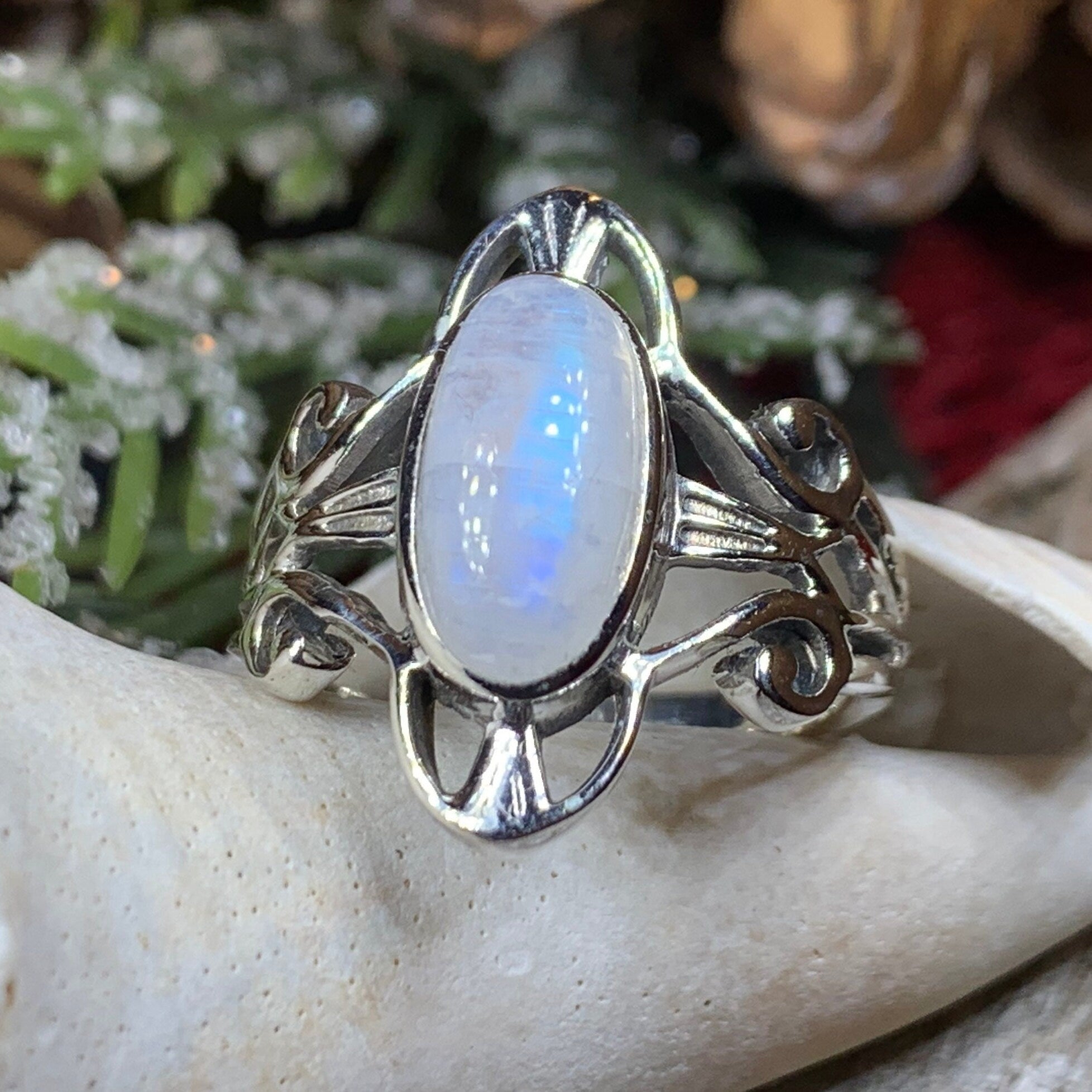 Labradorite and moonstone on sale ring