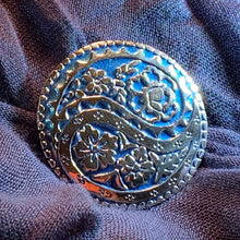 Load image into Gallery viewer, Celtic Knot Brooch, Celtic Paisley Pin, Scottish Jewelry, Mom Gift, Sister Gift, Girlfriend Gift, Wife Gift, Ireland Pin, Blue Enamel Brooch
