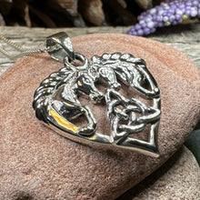 Load image into Gallery viewer, Horse Necklace, Celtic Jewelry, Equestrian Jewelry, Animal Jewelry, Nature Jewelry, Gift for Her, Ireland Jewelry, Celtic Knot Necklace
