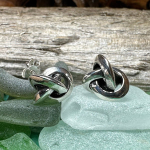 Celtic Knot Stud Earrings, Irish Jewelry, Celtic Jewelry, Anniversary Gift, Bridal Jewelry, Norse Jewelry, Yoga Jewelry, Friendship Gift