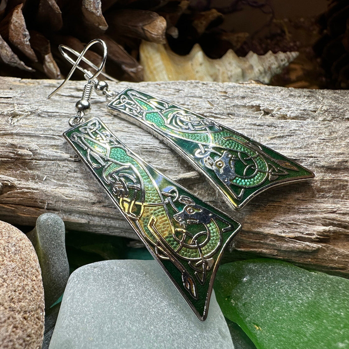 Dorcha Celtic Earrings – Celtic Crystal Design Jewelry