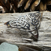 Load image into Gallery viewer, Celtic Knot Brooch, Celtic Jewelry, Irish Pin, Silver Ireland Pin, Girlfriend Gift, Wife Gift, Scarf Pin, Scottish Brooch, Scotland Pin
