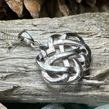 Load image into Gallery viewer, Heart Necklace, Irish Jewelry, Celtic Pendant, Scotland Jewelry, Love Knot Jewelry, Anniversary Gift, Infinity Jewelry, Celtic Knot Gift
