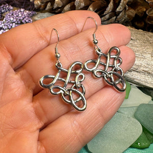 Celtic Knot Earrings, Irish Jewelry, Celtic Jewelry, Mom Gift, Anniversary Gift, Scotland Jewelry, Wife Gift, Love Knot Jewelry, Sister Gift