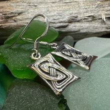 Load image into Gallery viewer, Celtic Knot Earrings, Celtic Jewelry, Irish Jewelry, Scotland Jewelry, Sterling Silver, Pagan Jewelry, Scottish Jewelry, Anniversary Gift
