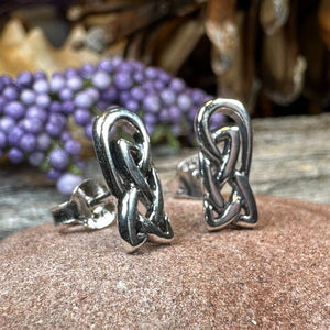 Celtic Knot Stud Earrings, Irish Jewelry, Celtic Jewelry, Anniversary Gift, Bridal Jewelry, Norse Jewelry, Yoga Jewelry, Wiccan Jewelry