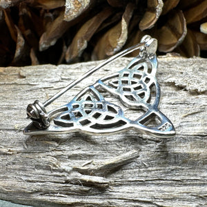 Celtic Knot Brooch, Celtic Jewelry, Irish Pin, Silver Ireland Pin, Girlfriend Gift, Wife Gift, Scarf Pin, Scottish Brooch, Scotland Pin