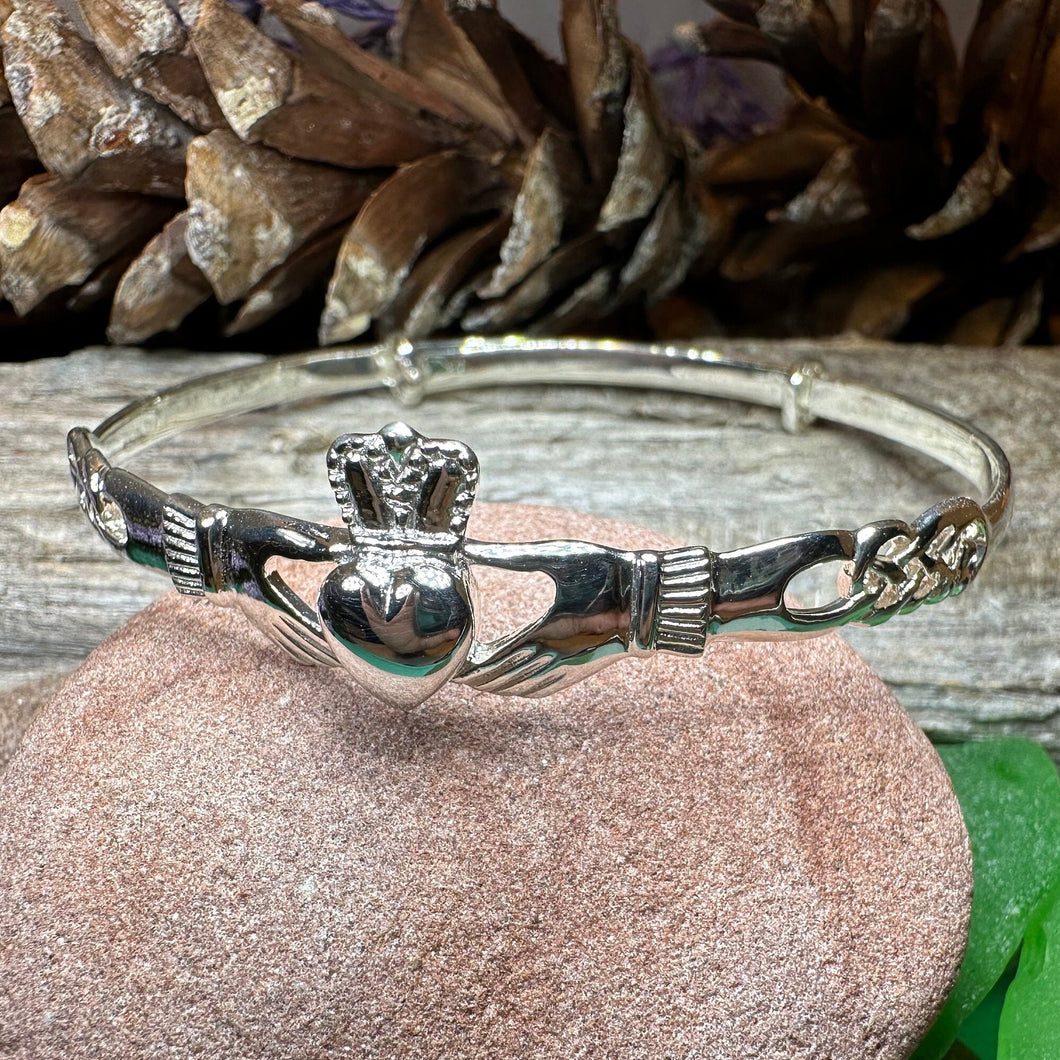Sterling Silver Child's Adjustable Claddagh Bracelet - Irish Jewelry | Irish  Store | Tipperary Irish Importer | Celtic Jeweler