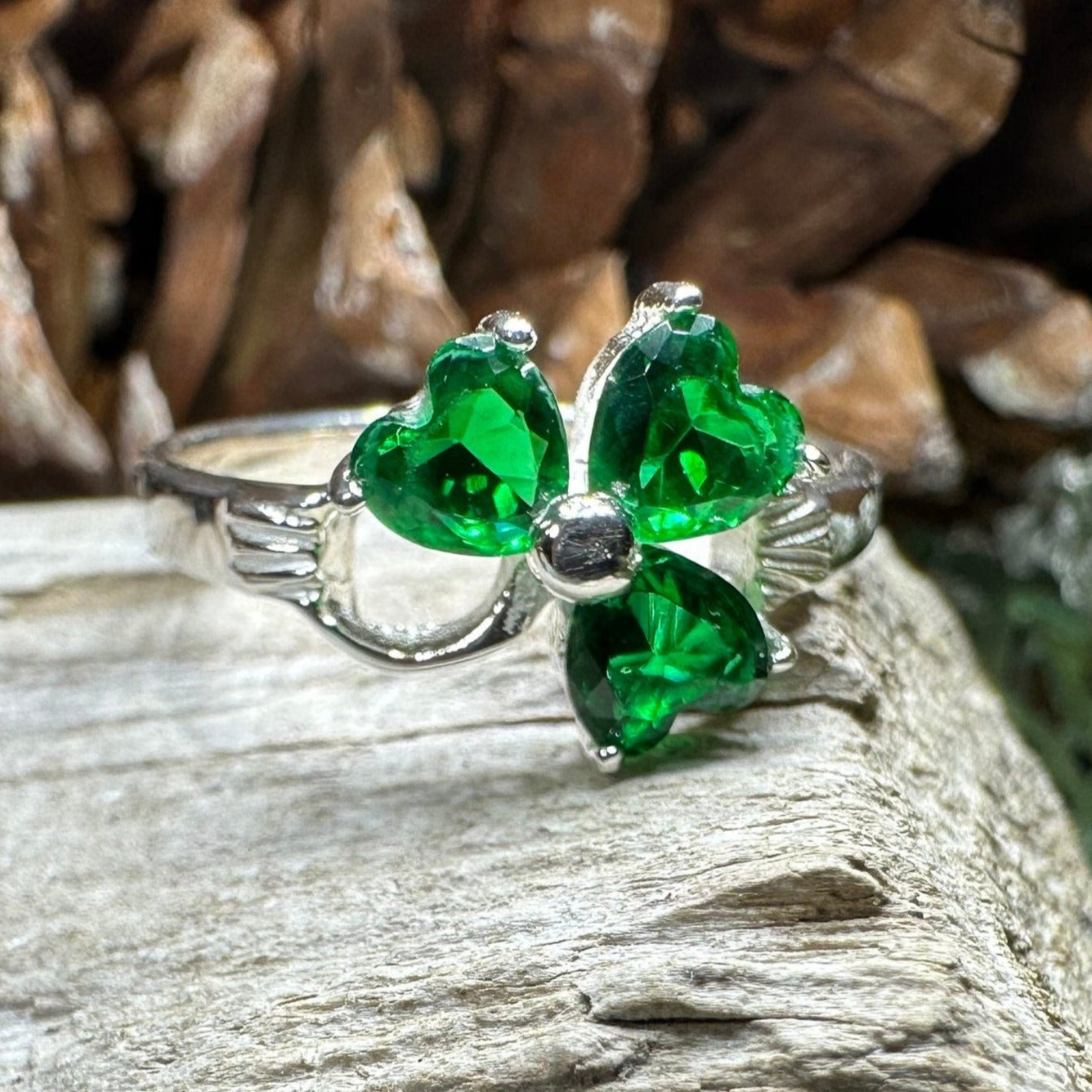 Shamrock deals ring silver